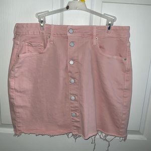 Pink Jean Skirt